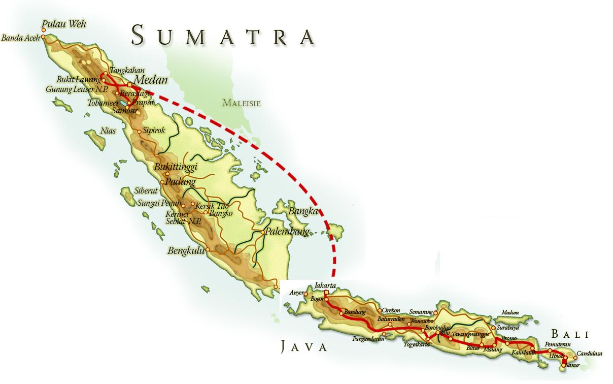 java bali sumatra