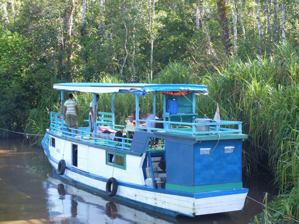 Tanjung Puting, Klotok houseboat